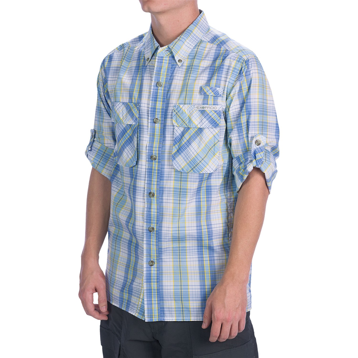 ExOfficio Air Strip Macro Plaid Shirt - UPF 30+, Long Sleeve (For Men)