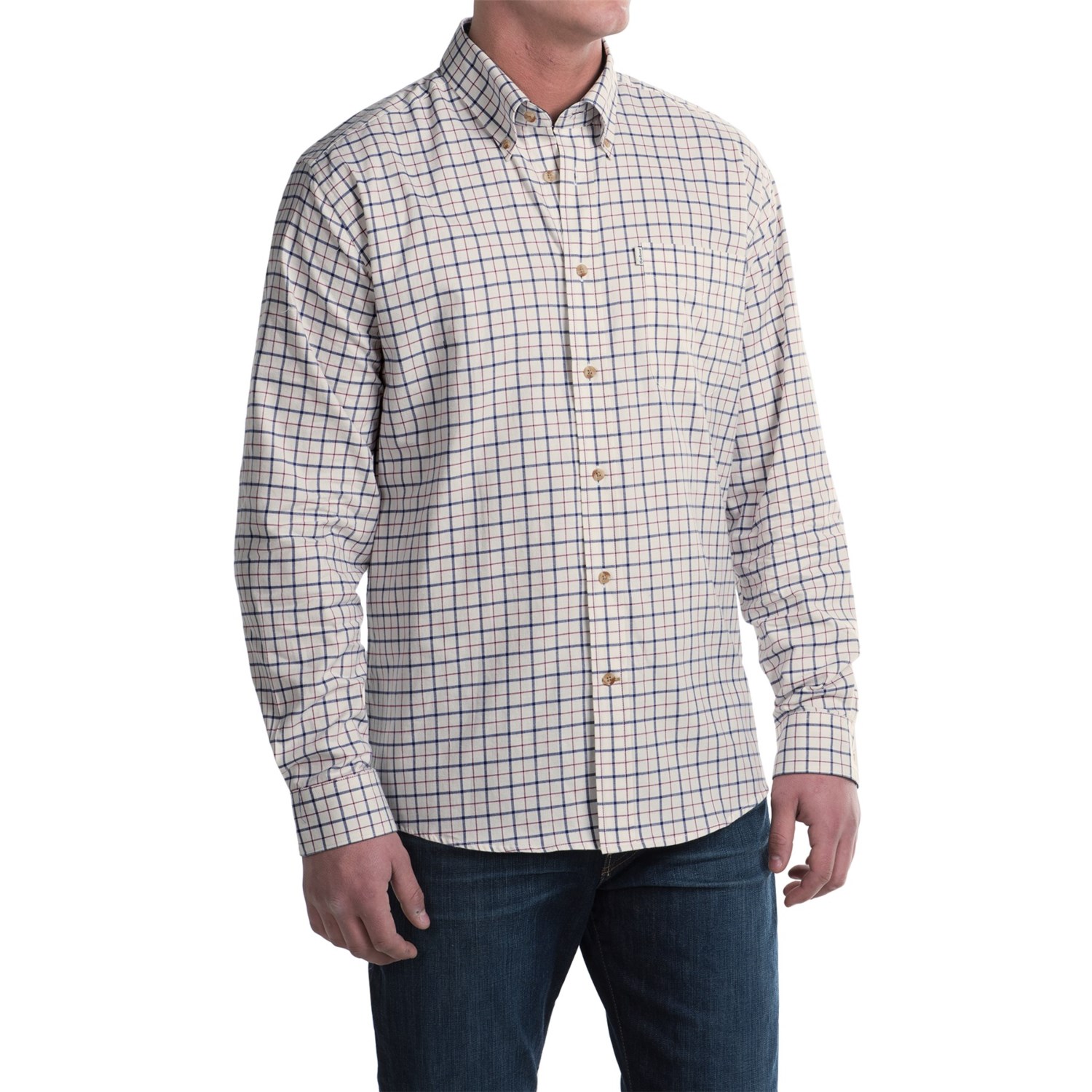 Barbour Cotton Button-Front Sport Shirt - Long Sleeve (For Men)