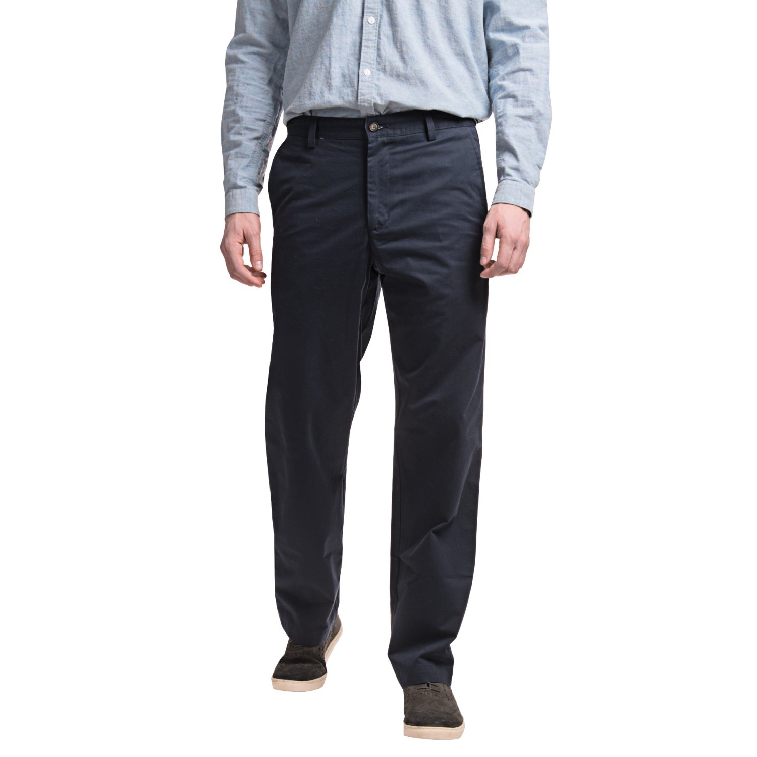 Reed Edward Summer Wash Cotton Pants - Flat Front (For Men)