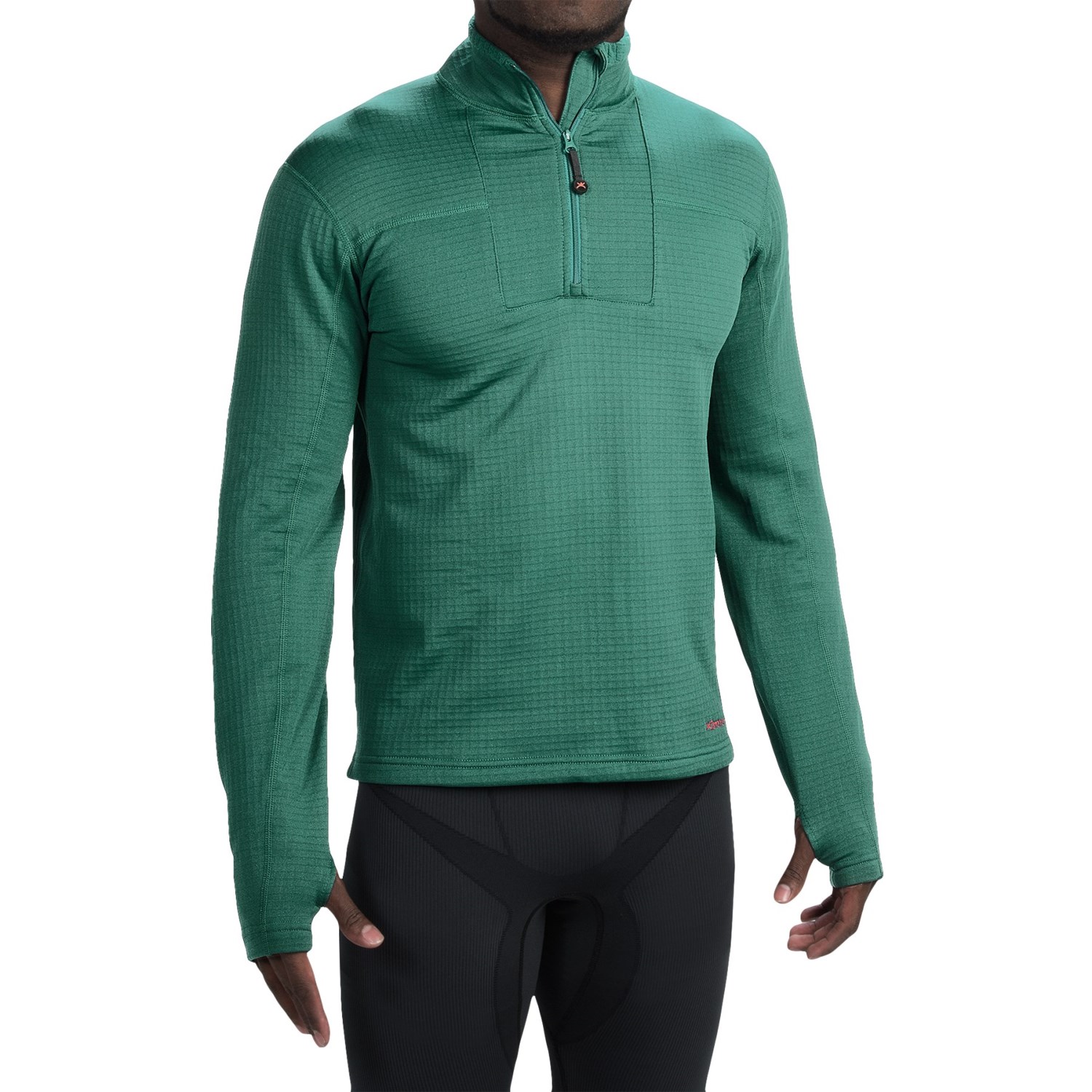 Terramar Ecolator Fleece Base Layer Top - UPF 50+, Zip Neck, Long Sleeve (For Men)