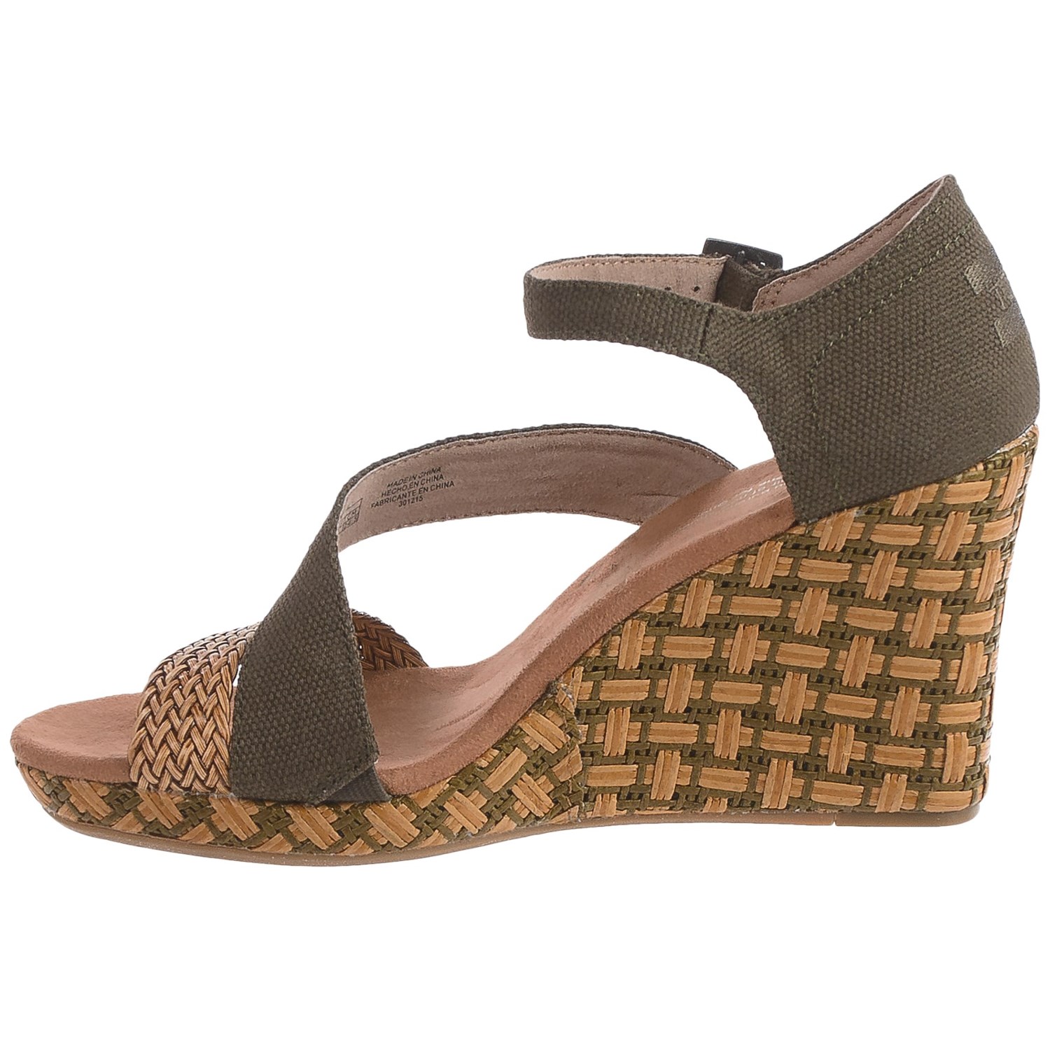 TOMS Clarissa Wrapped Wedge Sandals (For Women)