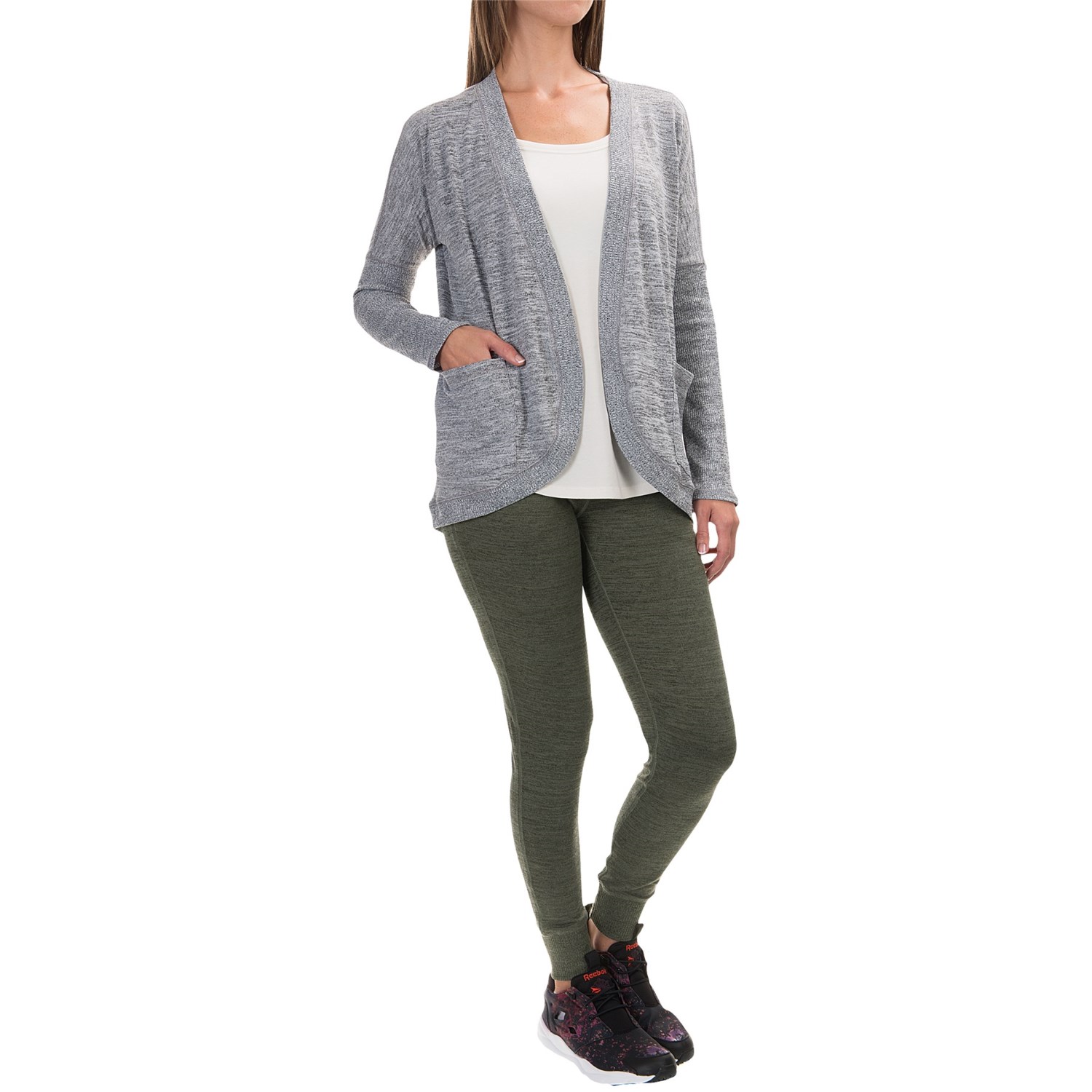 90 Degree by Reflex Open-Front Cardigan Sweater (For Women)