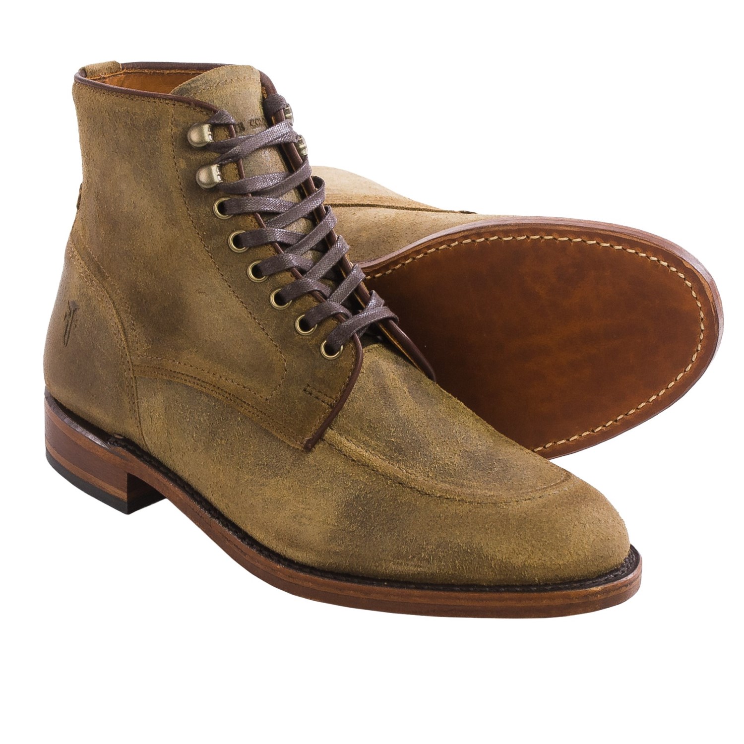 Frye Walter Suede Boots - Round Toe (For Men)