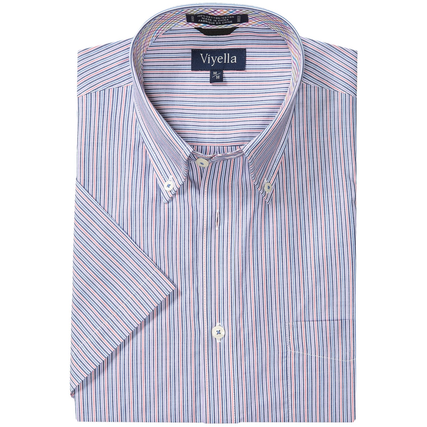 Viyella Multi-Stripe Shirt - Button-Down, Short Sleeve (For Men)