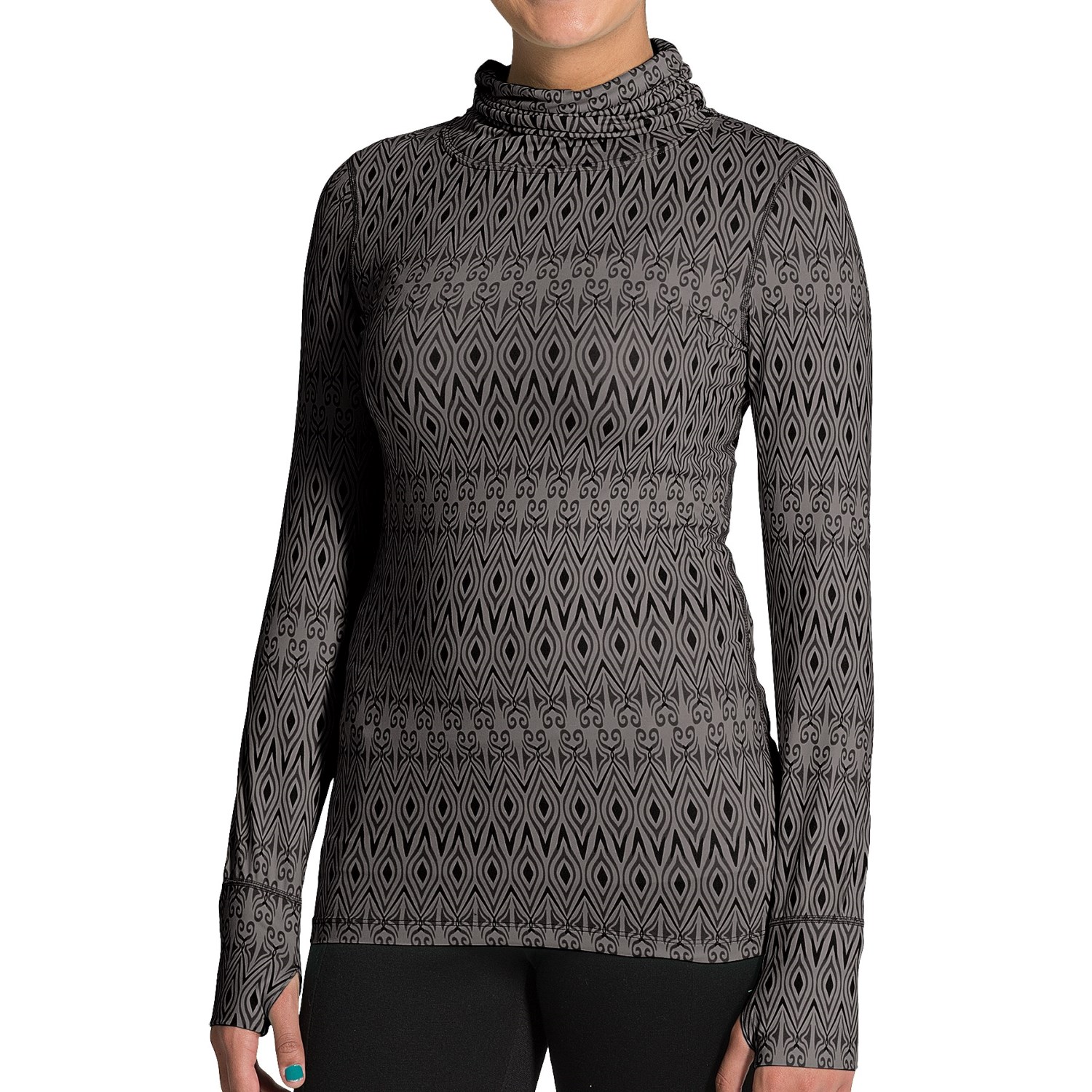 Terramar Thermolator Base Layer Shirred Turtleneck - UPF 25+ (For Women)